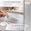 Anmarko Professional Griddle Spatula Set - Stainless Steel Metal Spatula and Griddle Scraper - Heavy Duty Commercial