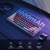 GEODMAER 65% Wireless Gaming Keyboard, Rechargeable Backlit Gaming Keyboard, 68 Keys Ultra-Compact Anti-ghosting