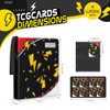 Trading Card Binder 4 Pocket,400 Pocket Card Collection Binder with 50 Removable Sleeves,PU Waterproof Top Card