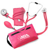 ASA TECHMED Dual Head Sprague Stethoscope and Sphygmomanometer Manual Blood Pressure Cuff Set with Case, Gift for