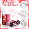 Pasimy Valentine's Day Car Tissues - 8 Pack Red Black Hearts Print Valentine Tissue Cylinder with 3 Ply Soft Facial