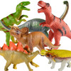 Tepsmigo Soft Dinosaur Toys Set of 6 - Jumbo Jurassic T-Rex, Velociraptor & Triceratops for Kids Ages 3-7
