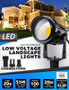 SUNVIE Low Voltage LED Landscape Lights with Spike Stand & Connector 12Pack