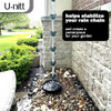 U-nitt 12" Spill Bowl Downspout Catch Basin for Rain Chain Anchoring & Stake | Rainwater Collection for Roof |Gutter