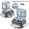 Trunab Rolling Medical Bag with Detachable Trolley, Nurse Responder Case
