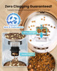 Vacqueen Automatic Cat Feeder for 3 Cats, 6L/25 Cups Smart WiFi Pet Feeder, Strong Anti-Jam System, Dual-Effect