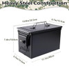RCJUMPANT 50 Cal Ammo Can & Ammo Box, Fireproof & Waterproof Metal Storage Box - Perfect for Ammo, Lithium Batteries &