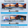 KVM Switch 3 Monitors 4 Computers 4K60Hz EDID Simulation, 2 HDMI+Displayport KVM Switch Triple Monitor for 4 Computer