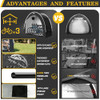 Happy Travel Bike Storage Shed Tent, Outdoor Portable Bicycle Storage Sheds