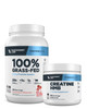 Transparent Labs Grass-Fed Whey Protein Isolate (30 Servings, Strawberry Milkshake) & Creatine HMB (30 Servings, Unflavored)