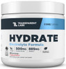 Transparent Labs Hydrate Electrolytes Powder (40 Servings, Tropical Punch) & Creatine HMB (30 Servings, Strawberry Lemonade)