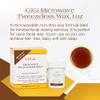 Gigi Microwave Tweezeless Wax Face Hair Removal Wax Stripless Amber 1 Oz