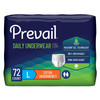 Prevail Daily Underwear Disposable Extra Absorbency Large Unisex 72 Count