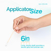 Dynarex 4304 Bx Cotton Tipped Wood Applicators 6 Sterile