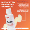 Rugby Sebex Medicated Dandruff Shampoo For Women And Men 2 Percent Sulfur And 2 Percent Salicylic Acid Anti Dandruff Shampoo Helps With