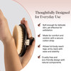 Kitsch Dry Brushing Body Brush for Lymphatic Drainage- Soft Bristles - Dry Brush to Remove Dry Skin and Improves Blood Circulation, Body Exfoliator S