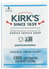 Kirk S Natural Castile Soap Original 4 Oz Each 3 Ct
