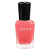 Zoya Elodie Nail Polish Bright Fresh Warm Melon Pink Cream Polish With Coral Touch Warm Tone Summer Color Big10Free Vegan 0.5 Fl Oz