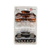 Scunci 2 Loop Jaw Clips 6 Cm Assorted Colors 3 Count Per Pack 1 Pack
