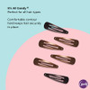 Goody Snap And Go Metal Contour Clips 6 Count Brunette Snap Clips Suitable For All Hair Types Pain Free Hair Accessories For Women Men And