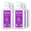 Ecos Hypoallergenic Hand Soap All Natural Ph Balanced Handwash Soap With Vitamin E Safe For Sensitive Skin Lavender 17 Oz Bottle 6 Pack