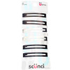 Scunci Effortless Beauty Open Center Metal Barrettes Assorted Colors 6 Count