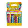 Crazy Rumors Fruit Mix Lip Balm 4 Pack Mix 100 Percent Natural Vegan Plant Based Made In Usa