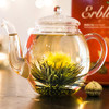 Creano Flowering Tea Gift Set White Tea 6 Blooming Tea With 17Oz Glass Teapot