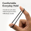 Annie Rubber Bands 14Mm 300 Count Black Elastic Hair Ties For Braids Ponytails And Styling Soft Durable No Snag Bands For All Hair Types
