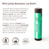 Savannah Bee Company Mint Julep Lip Balm 0.15 Ounce Pack Of 4