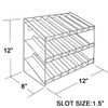 Azar Displays 222988 3 Tiered 21 Compartment Cosmetic Tray