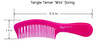 Krest Teal Tangle Tamer Curved Tooth Comb