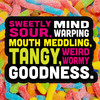 Trolli Sour Brite Crawlers Candy Sweet And Sour Gummy Worms Bulk Bag 5 Lb
