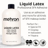 Mehron Makeup Liquid Latex 16 Oz Clear Special Fx Adhesive