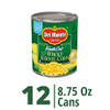 Del Monte Fresh Cut Golden Sweet Whole Kernel Corn Canned Vegetables 12 Pack 8.75 Oz Can