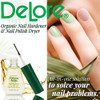 Delore For Nails Organic Nail Hardener And Nail Polish Dryer .25 Ounce Pack Of 2 By Delore For Nails