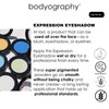 Bodyography Expressions Eye Shadow  Raven (Black (Matte)) - Multi-Functional, Long-Wearing Powder for Eyes, Cheeks & Brows - Buildable, Silky Finish