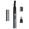 Wahl Micro Groomsman Battery Personal Trimmer for Hygienic Grooming with Rinseable, Interchangeable Heads for Eyebrows, Neckline, Nose, Ears, & Other