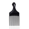 Black Soft N Style Hair Pick For Styling Women S And Men S Curly Hair Plastic Detangler For Wigs Braids And Afros