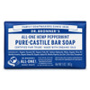 Dr. Bronner S Pure Castile Bar Soap Peppermint 5 Ounce 8 Pack Made With Organic Oils For Face Body And Hair Gentle And Moisturizing