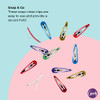 Goody Kids Snap And Go Contour Clips 12 Count Rainbow Snap Clips Suitable For All Hair Types Pain Free Hair Accessories For Girls And Boys