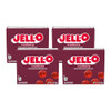 Jell O Gelatin Dessert Mix Cranberry Flavor Fat Free Fruit Gelatin For Desserts Snacks And Party Recipes 3 Oz Pack Of 4