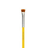Bdellium Tools Professional Makeup Brush Studio Series 731 Mascara Fan With Soft Synthetic Fibers For Applying Mascara Yellow 1Pc