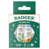 Badger Classic Lip Balm Variety Pack Green Box 4 Pack