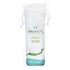 Organyc 100 Percent Organic Cotton Rounds Biodegradable Cotton Chemical Free For Sensitive Skin 70 Count Daily Cosmetics.