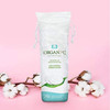 Organyc 100 Percent Organic Cotton Rounds Biodegradable Cotton Chemical Free For Sensitive Skin 70 Count Daily Cosmetics.