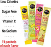 4C Powder Drink Mix Packets Iced Tea Variety 1 Pack 44 Count Singles Stix On The Go Refreshing Sugar Free Water Flavorings