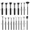 JAYWAYNE Makeup Brushes Set 18Pcs Premium Synthetic Foundation Brush for Liquid Makeup Brush Professional Make Up Brush Set Black