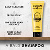 Bee Bald Clean Daily Head Care And Scalp Cleanser Face Wash For Men 4 Fl Oz