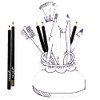 24 Pcs Nabi Eyeliner And Eyebrow Pencils